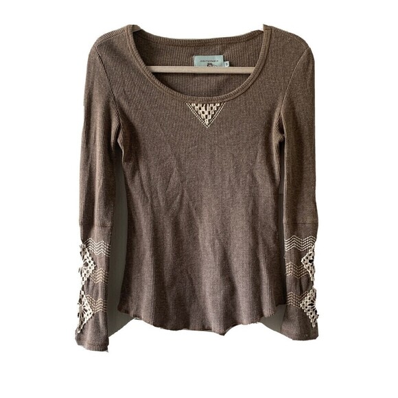 Judith March Tops - Judith March Anthropologie Womens Size Small Multicolor Waffle Knit Boho Blouse